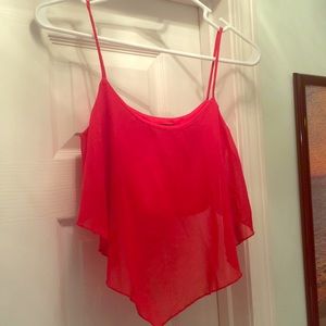 Red crop top